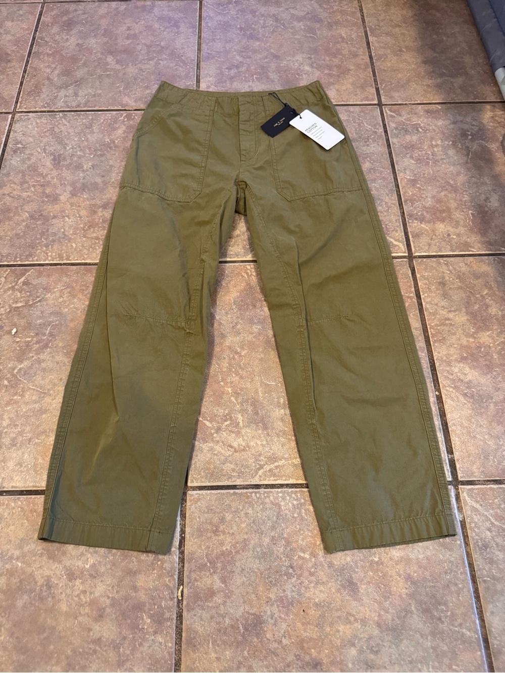 rag & bone Military Green Eddie Workwear Pants retail $298